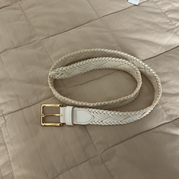 Jcrew white woven leather belt - Picture 1 of 3